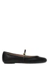 Gianvito Rossi Carla Leather Ballet Flats In Napnero