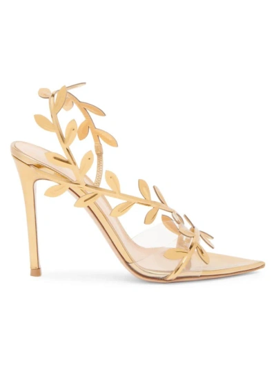 Gianvito Rossi Crystal Branch Slingback Cocktail Sandals In Multi