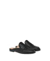 Gianvito Rossi Florio Leather Slippers In Black