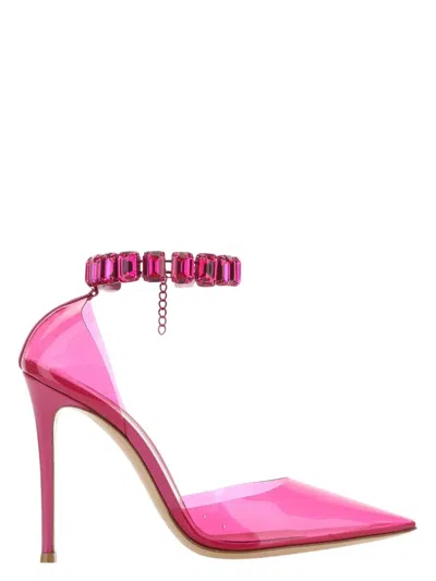 GIANVITO ROSSI WOMEN'S FUCHSIA PVC PUMPS