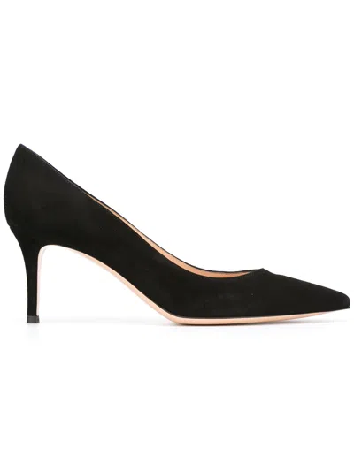 Gianvito Rossi Women Gianvito 70 Suede Leather Pumps In Black
