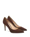 Gianvito Rossi Gianvito 70 Camoscio Heels Brown