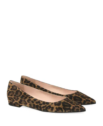 Gianvito Rossi Gianvito Leopard-print Ballet Flats In Black