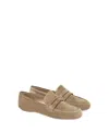 Gianvito Rossi Giorgia Mocassin In Brown Suede