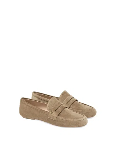 Gianvito Rossi Women's Giorgia Mocassin In Brown Suede