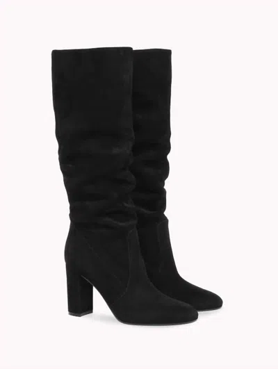 Gianvito Rossi Women's Glen Suede 85 Knee-high Boots In Black