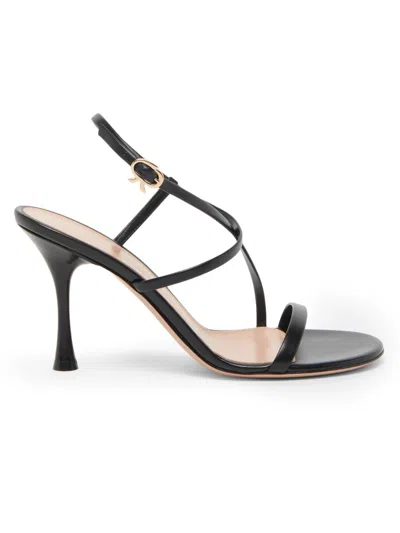 Gianvito Rossi Women's Glove 85mm Leather Slingback Sandals In Black