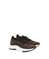 Gianvito Rossi Glover Leopard-print Sneakers In Brown