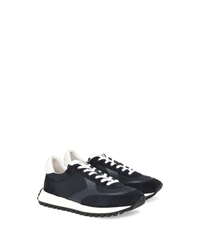 Gianvito Rossi Gravel Panelled Sneakers In Blue