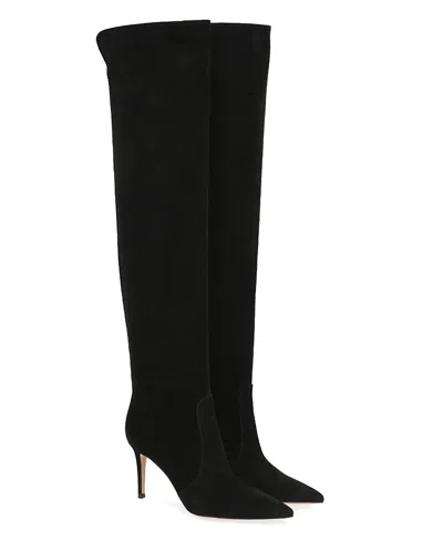 Gianvito Rossi 90mm Hansen Cuissard Over-the-knee Boots In Black