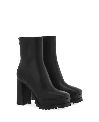 Gianvito Rossi Women's Harlem Biker Boot In Black Leather