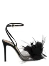 Gianvito Rossi Inez Satin And Glass High Heel Sandals In Black