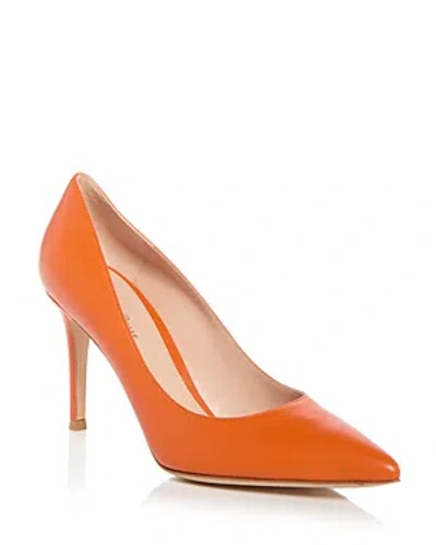 Gianvito Rossi Women's Jaipur Embellished Pointed Toe Pumps In Nappa Ace