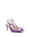 Gianvito Rossi Jaipur 85mm Slingback Pumps In Purple
