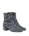 Gianvito Rossi Ankle Boots 45 Aus Tweed In Blue