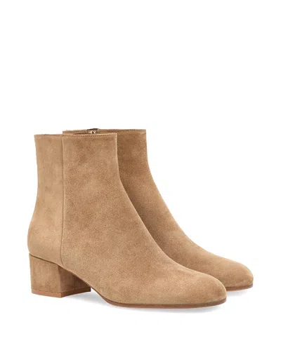 Gianvito Rossi Joelle 45 Suede Ankle Boots In Brown