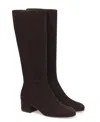 Gianvito Rossi 45 Suede Knee-high Boots In Brown
