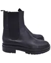 Gianvito Rossi Women's Leather Chester Bootie (authentic Pre-loved) In Black