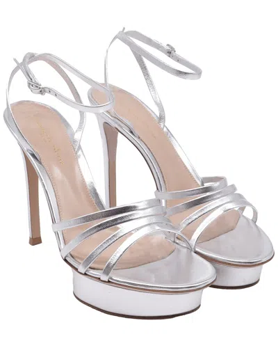 Pre-owned Gianvito Rossi Women's Leather Platform Heel (authentic Pre-loved)