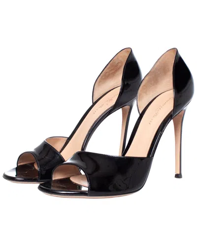 Pre-owned Gianvito Rossi Women's Leather Sandal (authentic Pre-loved) In Black