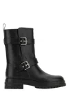 Gianvito Rossi Black Leather Biker Boots