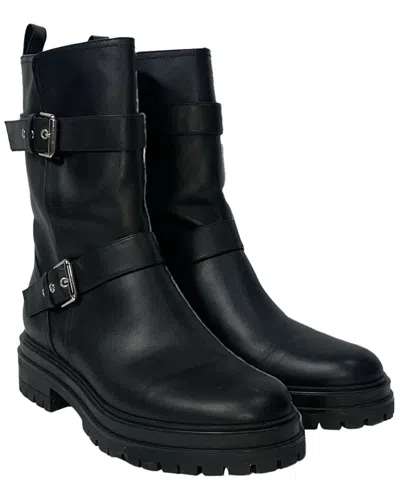 Gianvito Rossi Women's Leather Thiago Bootie (authentic Pre-loved) In Black