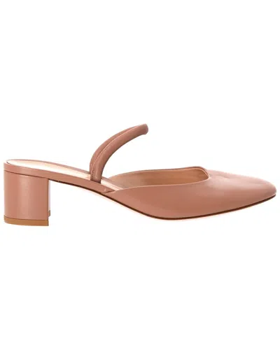 Pre-owned Gianvito Rossi Women's Leather Tivoli Mules 55 (authentic Pre-loved)