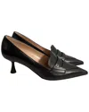 Gianvito Rossi Vitello 55 Pumps In Black Leather In Black