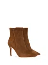 Gianvito Rossi Levy 85 Suede Ankle Boots