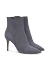 Gianvito Rossi Women's Levy 85 Booties In Grey Leather