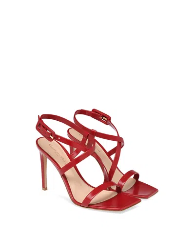 Gianvito Rossi Tokio Ankle Strap Sandal In Red
