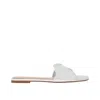 Gianvito Rossi Women's Lucrezia Flat Sandals In Silver In Silver