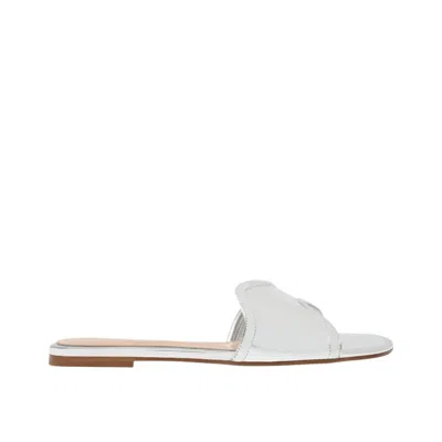 Gianvito Rossi Women's Lucrezia Flat Sandals In Silver