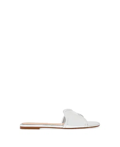 Gianvito Rossi Women's Lucrezia Mule 05 Slip On Sandals In Silver