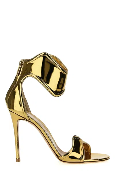 Gianvito Rossi Golden Lucrezia Heels