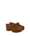 Gianvito Rossi Lyss Genuine Shearling Mule In Brown
