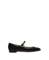 Gianvito Rossi Mary Ribbon Flats In Black