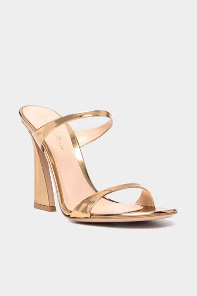 Gianvito Rossi Women's Metallic Patent Leather Aura Mule In Gold