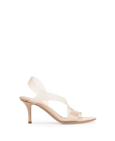 Gianvito Rossi Metropolis 70 Pvc And Leather Stiletto Sandals In White