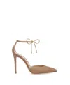 Gianvito Rossi Montecarlo D'orsay 105 Suede Pump In Pink