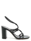 Gianvito Rossi 85mm Strappy Block Heel Sandals In Black