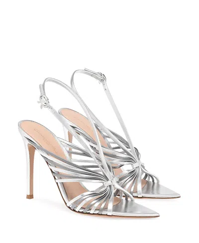 Gianvito Rossi Strappy Sandal In Silver