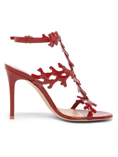 GIANVITO ROSSI WOMEN'S NUIT 95MM PATENT LEATHER SANDALS