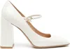 Gianvito Rossi Nuit Leather Pumps In White