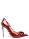 Gianvito Rossi Midnight Bow Pointed Toe Pumps In Red