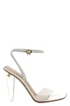 Gianvito Rossi Odyssey 120mm Trasnparent Sandals In White