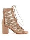 Gianvito Rossi Open-toe Mesh Ankle Boots With In Mixed Colours