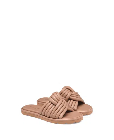 Gianvito Rossi Women Leather Flat Sandals In Animal Print