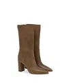 Gianvito Rossi Piper 85mm Leather Boot In Brown