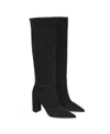 Gianvito Rossi Slouch 85 Knee-high Suede Boots In Black